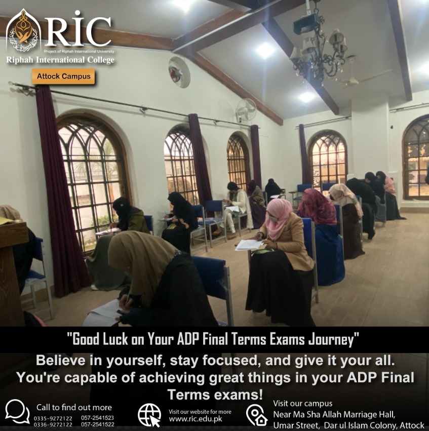 RICAttockCampus's tweet image. "You're Ready for This: Good Luck for Your ADP Final Terms Exams"

Step into your ADP Final Terms exams with the knowledge that you're prepared and capable. Best of luck!

#ricattock #RICAttockAdpprograms #adpfinals #exams #adpexams #goodluck #bestcollege #YouRiseWeRise #attock