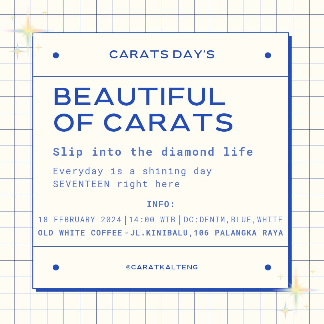CaratKalteng's tweet photo. 𝘼 𝘾𝙚𝙡𝙚𝙗𝙧𝙖𝙩𝙞𝙤𝙣 𝙞𝙣 𝙁𝙚𝙗𝙧𝙪𝙖𝙧𝙮
ㅤ💎 𝐵𝑒𝒶𝓊𝓉𝒾𝒻𝓊𝓁 𝑜𝒻 𝒞𝒶𝓇𝒶𝓉𝓈ㅤ&amp; 𝙵𝚎𝚋𝚛𝚞𝚊𝚛𝚢 𝚋𝚘𝚢'𝚜 🩵

📢 February is about to get carat-tastic!  Gear up for double the fun as we celebrate both Carat Day and the birthdays of our beloved Dino, DK, and Vernon! https://t.co/UgDeryCWnc