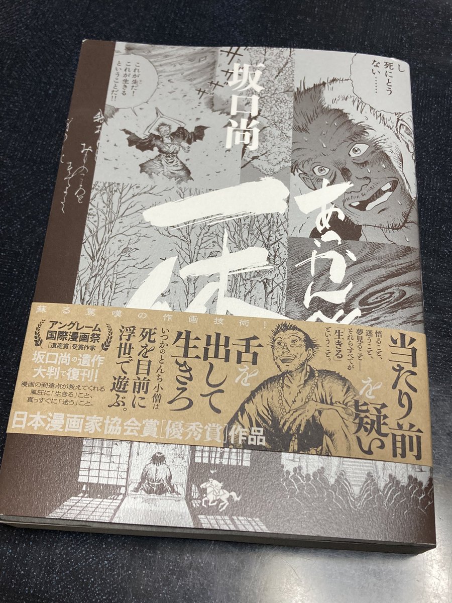 新装版『あっかんベェ一休』全四巻同時発売と知らずに一冊だけ注文して、しかも届いたのは最終巻。子供時代から始まらないので読んでておかしいなとは思ったのよ。 