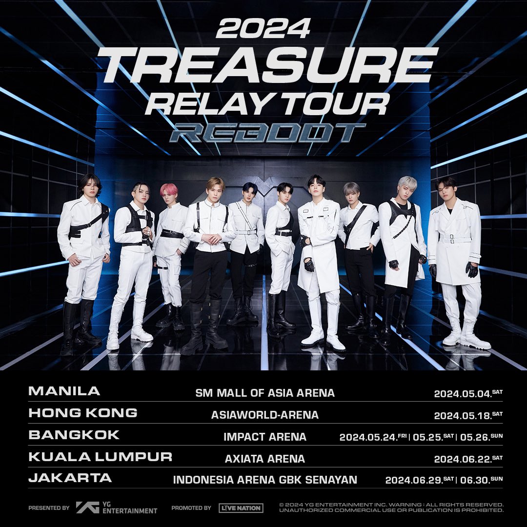 2024 TREASURE RELAY TOUR [REBOOT] Kuala Lumpur (Tickets)