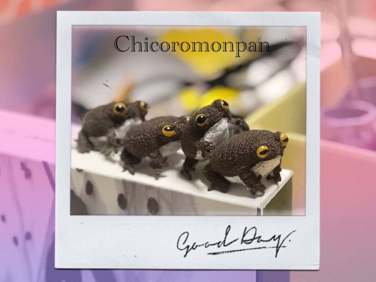 Chicoromonpan's tweet photo. 可愛いの渋滞(*ﾟﾛﾟ)(*ﾟﾛﾟ)(*ﾟﾛﾟ)

#Chicoromonpan
 #あみぐるみ
#雑貨
#フクラガエル
#作家の日常
#可愛い風��
#癒し https://t.co/eDOGmB4jlD