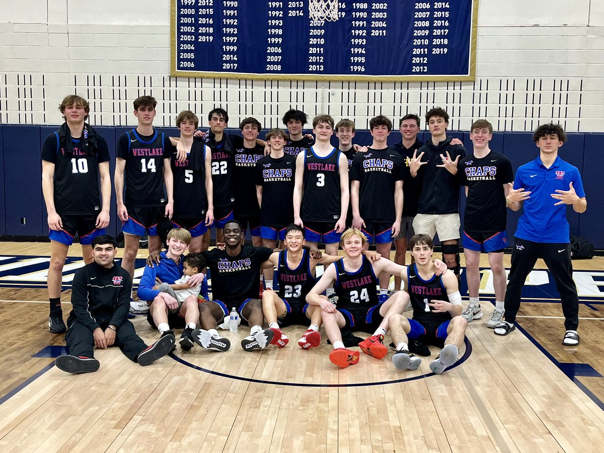 Men’s Basketball takes the Bi-District Championship with a 60-38 win over Manor. Wonder Kahozi scored 18 points, Gavin Paull had 17 and Donovan Lee scored 12 points. Westlake will meet the winner of Clemens &amp; SA Johnson in the Area Championship. #GoChaps