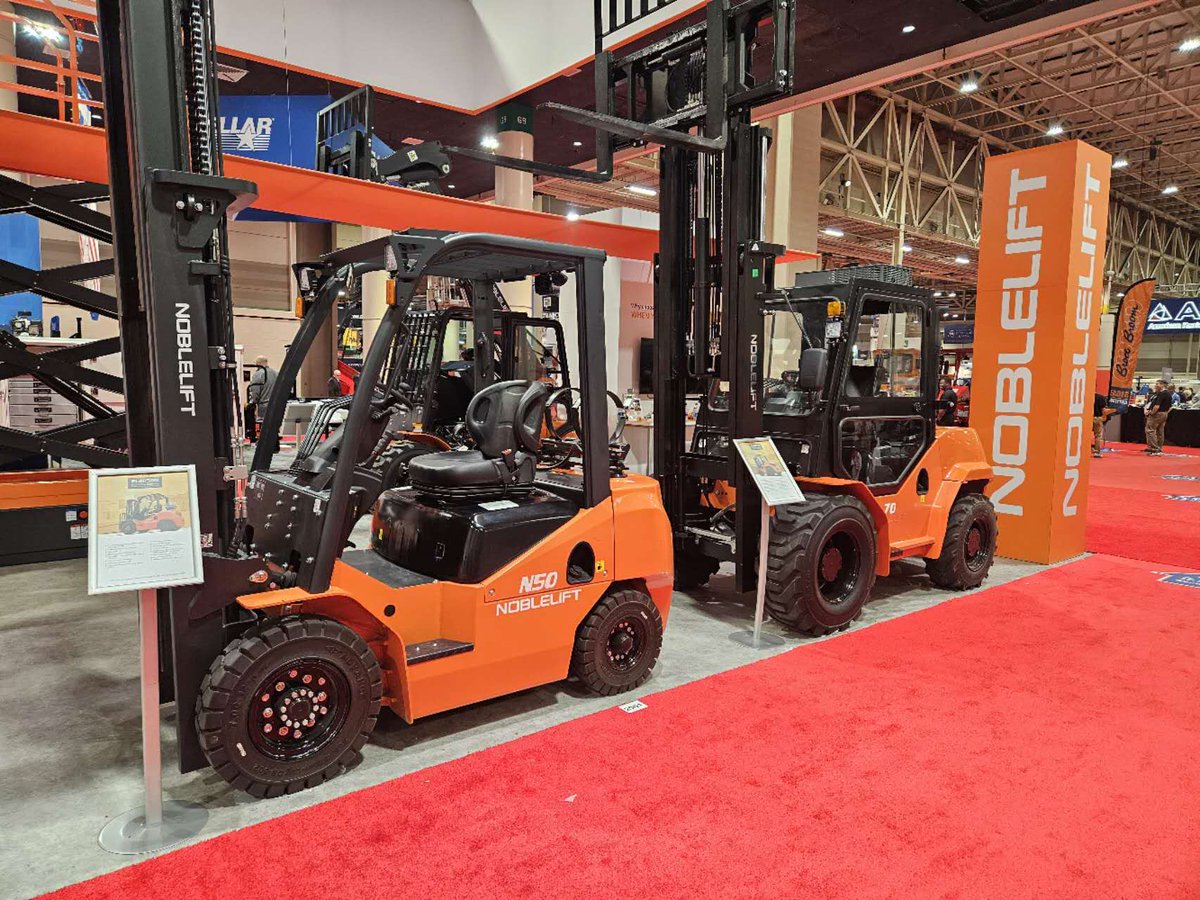 These new lifts were a hit on day one of the ARA show, especially the new FTH Telehandlers. Stop by tomorrow and kick the tires. Booth # 2901 #arashow2024 #noblelift