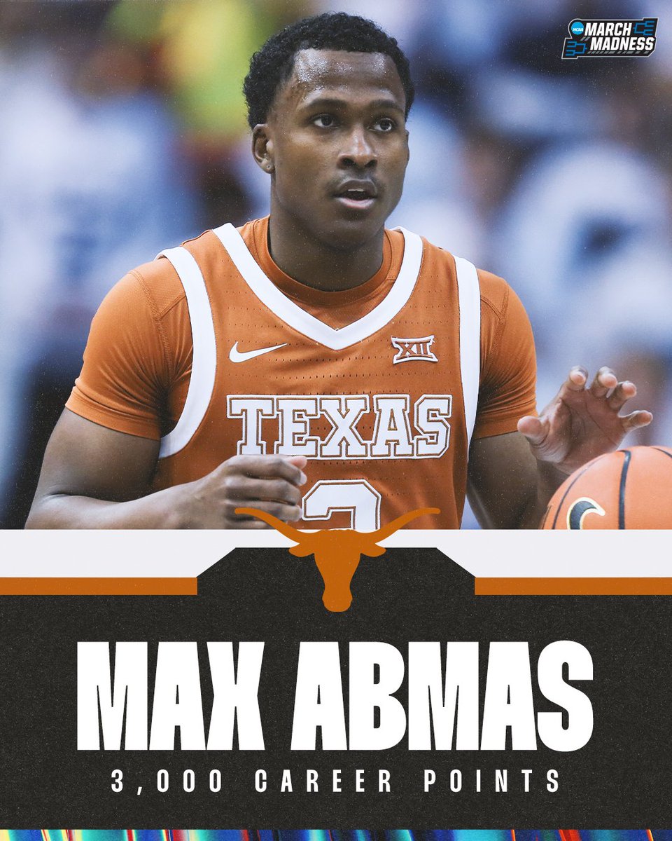 Take a bow, Max Abmas 👏 He becomes the 12th player in history to reach the 3,000 point mark 🤘