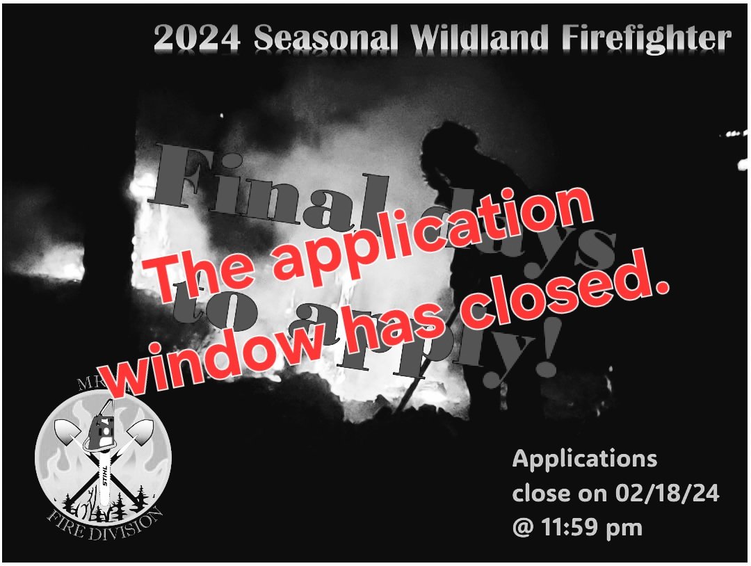 MrcaFire's tweet photo. Our application window has closed. Thank you to everyone and we look forward to building our crew. So stay tuned. 🌲👨‍🚒 https://t.co/zcFnf086yH