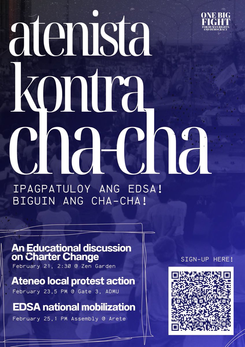 OBF_HRD's tweet photo. In the days of February 1986, EDSA mobilization took place thru a massive protest of people of all walks of life marching for justice in the face of years of political persecution, economic downturn, and massive election fraud. The spirit of EDSA … 

(1/2) https://t.co/AYCLdJlwax