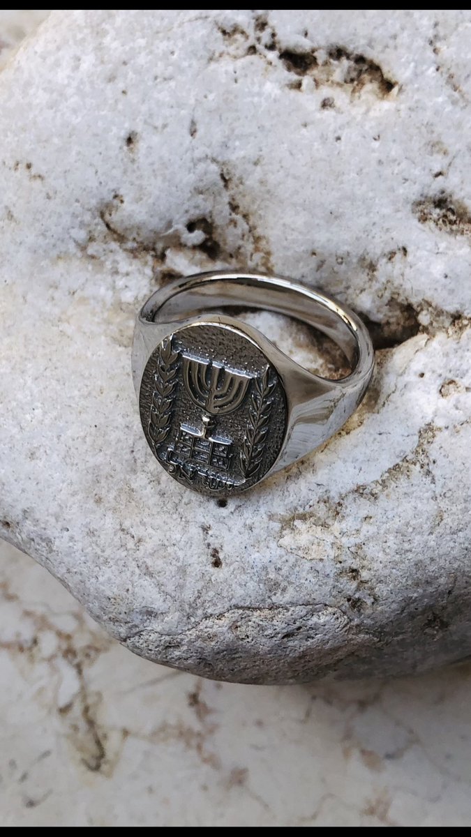 State of Israel Platinum Ring,
jerusalemjeweler.com/product/custom…
#Israel_under_attack #PrayForIsrael #JewsWillSurvive #holyland #Judaism #pray #walmart #ebay #kosherfoodie #StandWithIsrael #jewish #love #Israel #idf #birthright #taglit #masaisrael #AmIsraelChai #bringthemhomenow