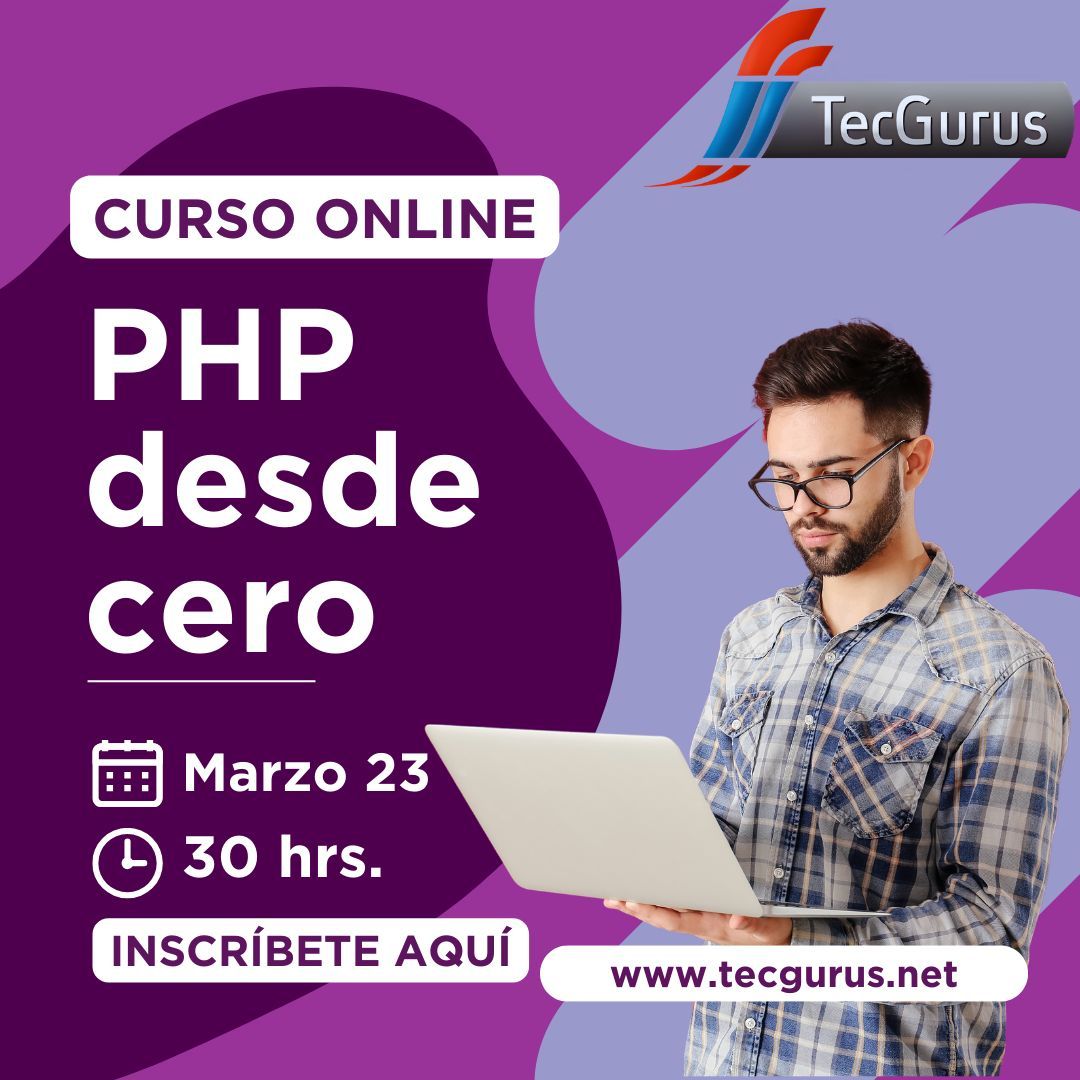 tecgurusnet's tweet image. ¡Desarrolla tu futuro! 👩‍💻
Inicia tu travesía el 23 de marzo con el curso &quot;PHP Desde Cero&quot; de Tec Gurus.

¡Construye tu propia aplicación web y prepárate para liderar en la industria del software! 💡🌐

👉 ¡Inscríbete ya! wa.link/plbqb0

#PHPCoder #TecGurus #PHP