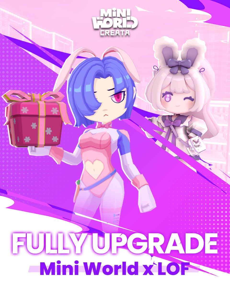 miniworldCreata's tweet image. 🕶️ウサギは可愛いだけでなく、超クールでもある！ 
Legend of Fire (Beta)では、ステージはもはや典型的な戦士たちではなく、バニーガールの登場だ！彼女は単なる美人ではなく、真剣に献身的で獰猛なお嬢様なのだ！💄
ユニークなスキルが、興奮と楽しさをもたらします💥
#ミニワールド 
#miniworld