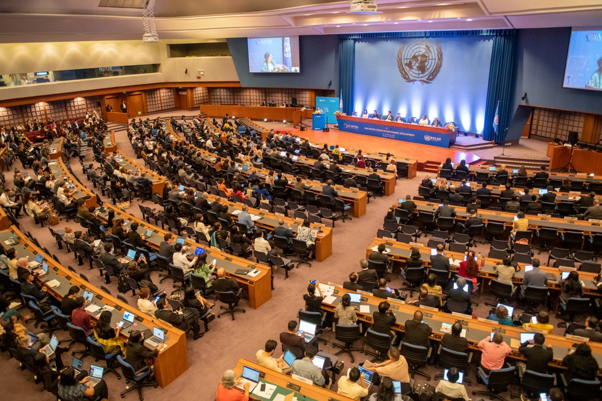UN_Armida's tweet photo. Glad to see unity at #APFSD's opening calls for urgent #ClimateAction &amp; commitment to #SDGs.

We need to focus on innovation, investment and inclusive policies in key areas to ensure a sustainable future where no one is left behind. Looking forward to the Forum's outcomes. https://t.co/UElqYWeUA5