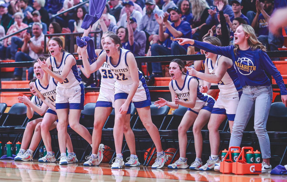PressPassSports's tweet photo. Nazareth outlasts Silverton in Class 1A regional quarterfinals. Here’s the recap #txhshoops https://t.co/ZukMwhjjiJ https://t.co/8hjYhr7LW1