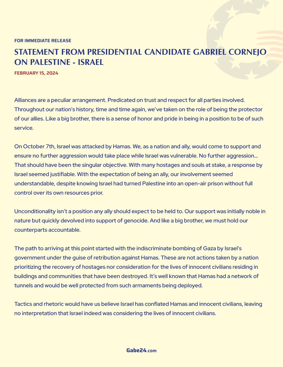 2026 Congressional Candidate- Gabriel Cornejo 🇺🇸 tweet media
