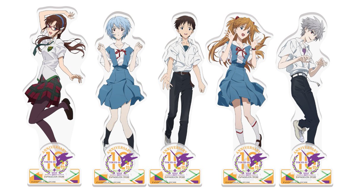 EVA STORE TOKYO-01【10周年記念】アクリルスタンド/全53種類 ピックアップ】 EVANGELION STORE TOKYO-01のオープン10周年を記念した
