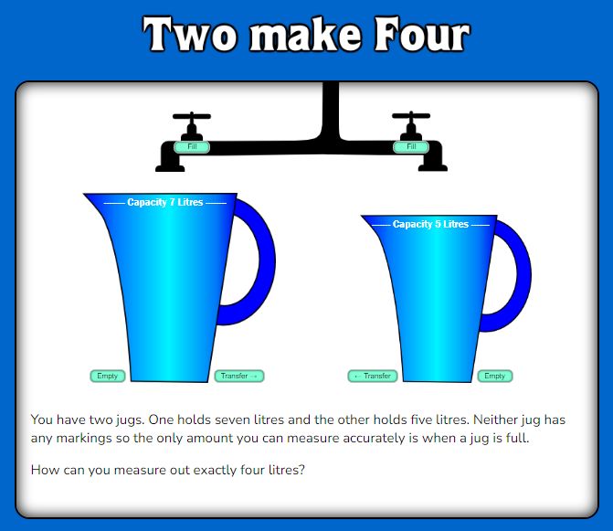Transum's tweet photo. Yesterday's interactive Starter of the Day proved to be popular (96 shares!). Don't miss the link to the egg timer puzzles at the bottom of the page:
https://t.co/tMMeA3kY6Y
#mathsresources #mathschat #mathchat #lessonstarter https://t.co/bg9uOYqb6G