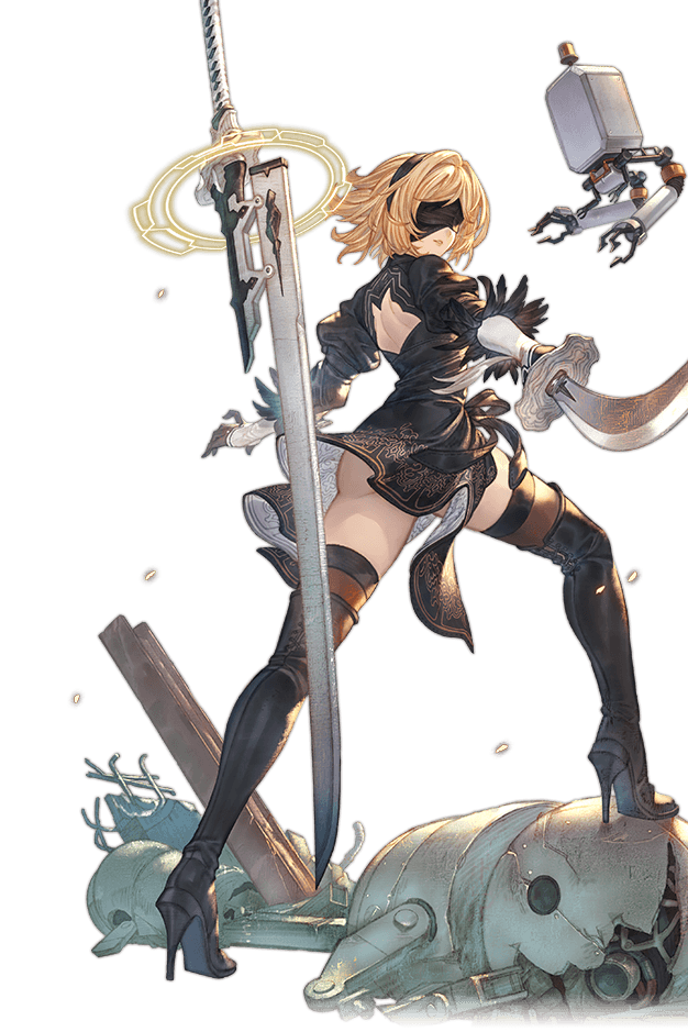 ◆ニーアコラボスキン拡大イラスト

#グラブル