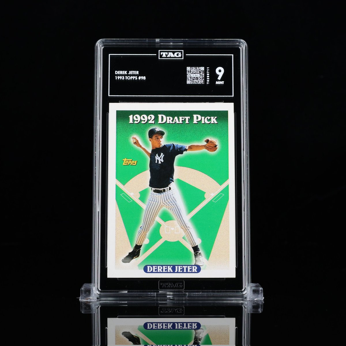 MeRedEye's tweet image. Card 3 of 5 from my submission to @TAGgrading 

1993 Topps Derek Jeter RC

Grade: 9 Mint

#TheHobby #TAGgrading #DerekJeter #Yankees #Re2pect