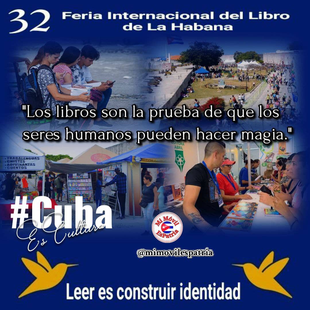 La lectura es fuente viva, es identificación con el tema, es vivencia y aprendizaje. La feria activa, identifica, aclara, educa y abre el corazón al mundo literario, mundo de bienestar y paz.  #FILCUBA2024!
#CubaEsCultura #MiMóvilEsPatria