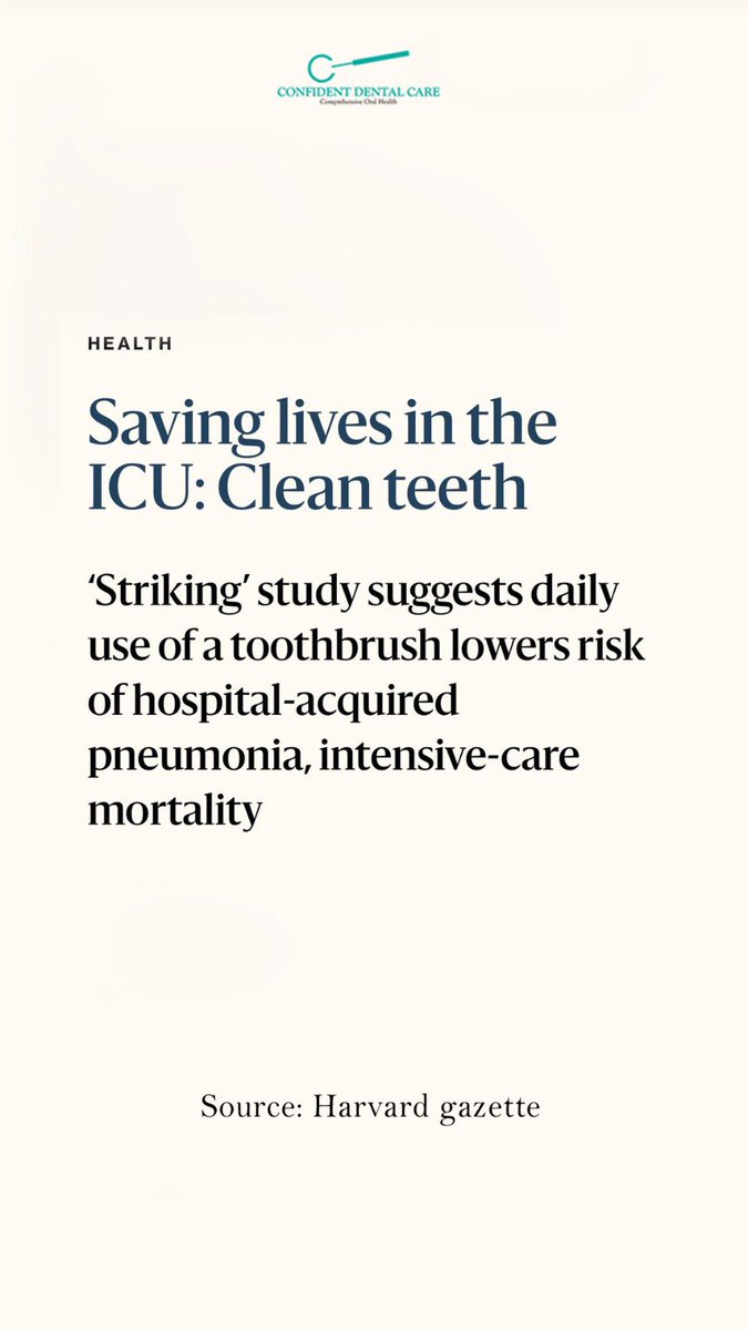 Confident_care's tweet photo. Brushing your teeth can lower risk of hospital acquired pneumonia 
#preventivecare #bangalorehealth #bangalorebestdentist #hsrlayoutdentist #electronicscitydentist #goodhealth #stayhealthy #bangalorelife https://t.co/nOVwhPAmxc