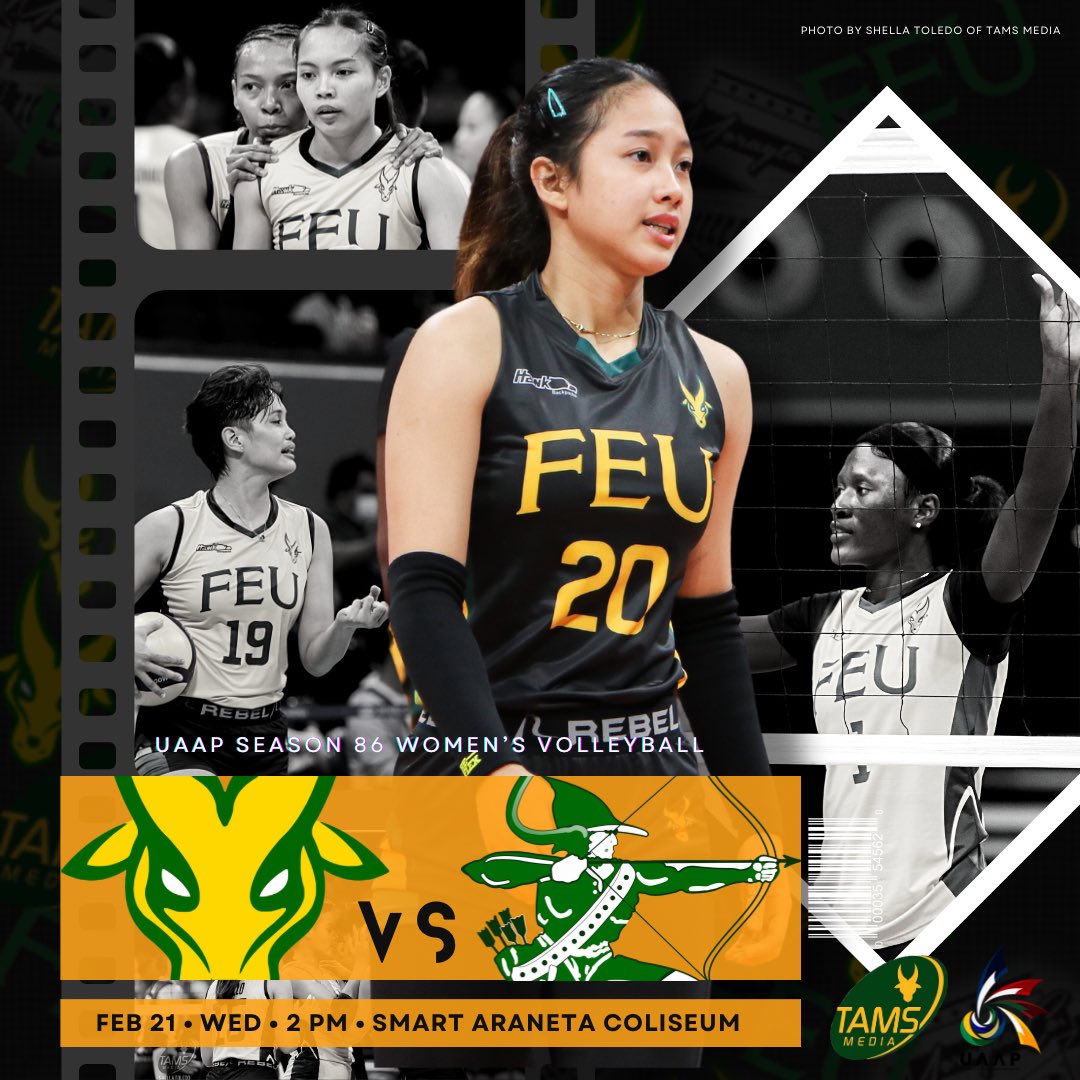 TamsMedia_'s tweet photo. It's SUWAG vs SWAG! 😤💥

This is a must watch game in the #UAAPSeason86 Men &amp; Women's Volleyball.

See you at The BIG DOME on Wednesday! 🔰🏐

Go FEU, BE BRAVE! https://t.co/HlSeu0hxWJ