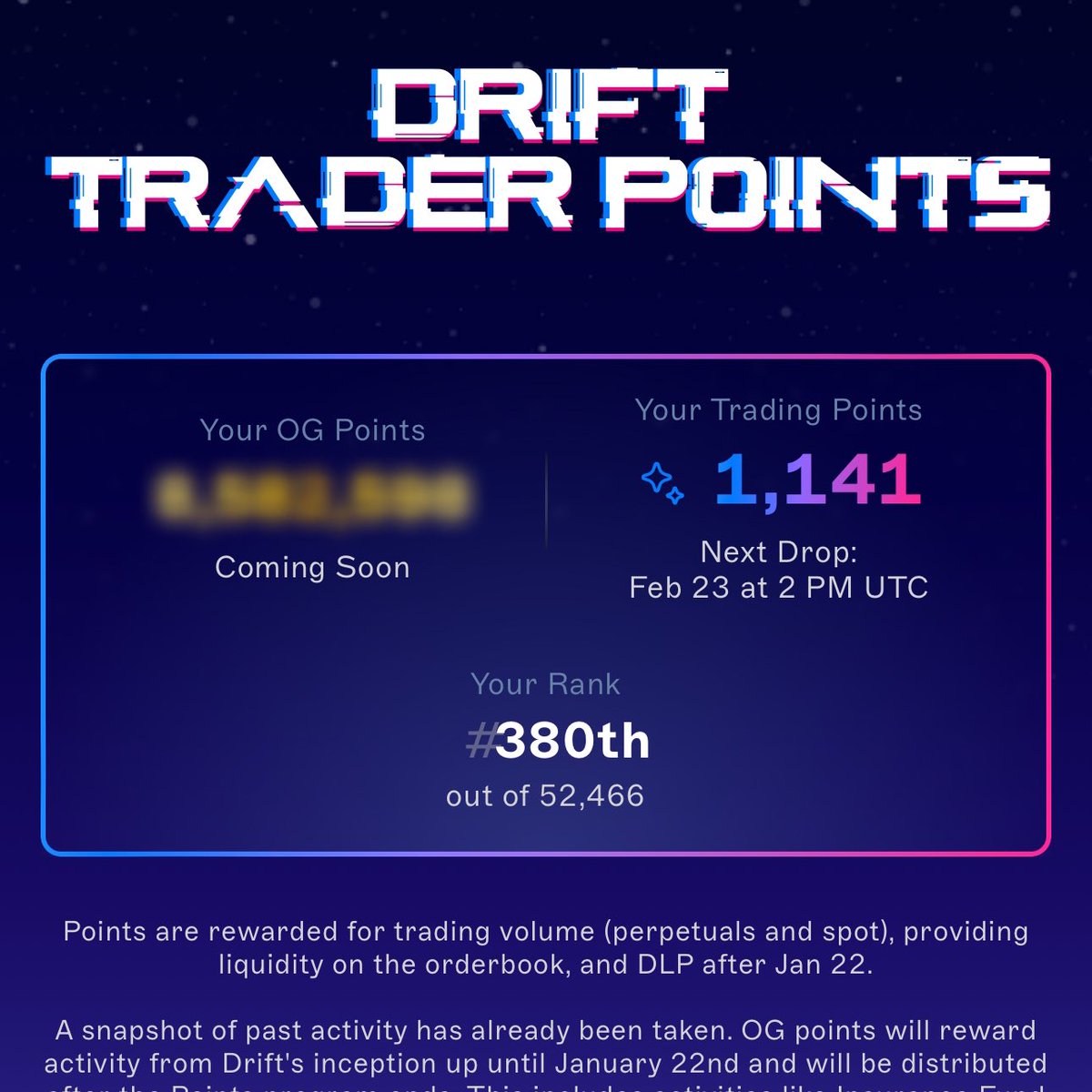dogdad's tweet photo. 420 $JUP giveaway ($220)

RT &amp; “DUMP IT” on Drift w/ ref link:
https://t.co/YPmWjSSyI9

🔥 44 JUP - 1 random RT &amp; cmmt

🏆 169 JUP (0.8 $sol) 1st new sign up to make their 1st trade
🟣 69 JUP - 2nd &amp; 3rd sign &amp; trade
⚪️ 69 JUP - 1 random sign &amp; trade

Ask around. Always real 0 BS https://t.co/8JucKo7FfL