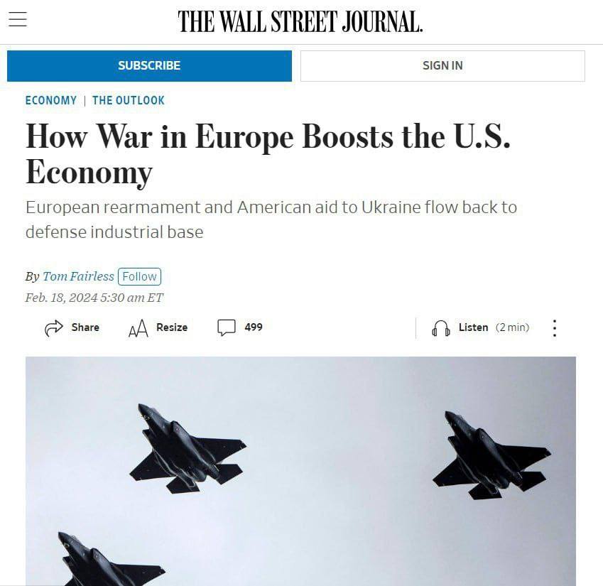 💡🇺🇲 The US military industry saw production growth of 17.5% equivalent to 20 years of growth. According to the Department of Defense,from September 2022 to 2023, the #UnitedStates earned $80billion from arms sales,$50 billion of which came from #European allies. #UkraineWar