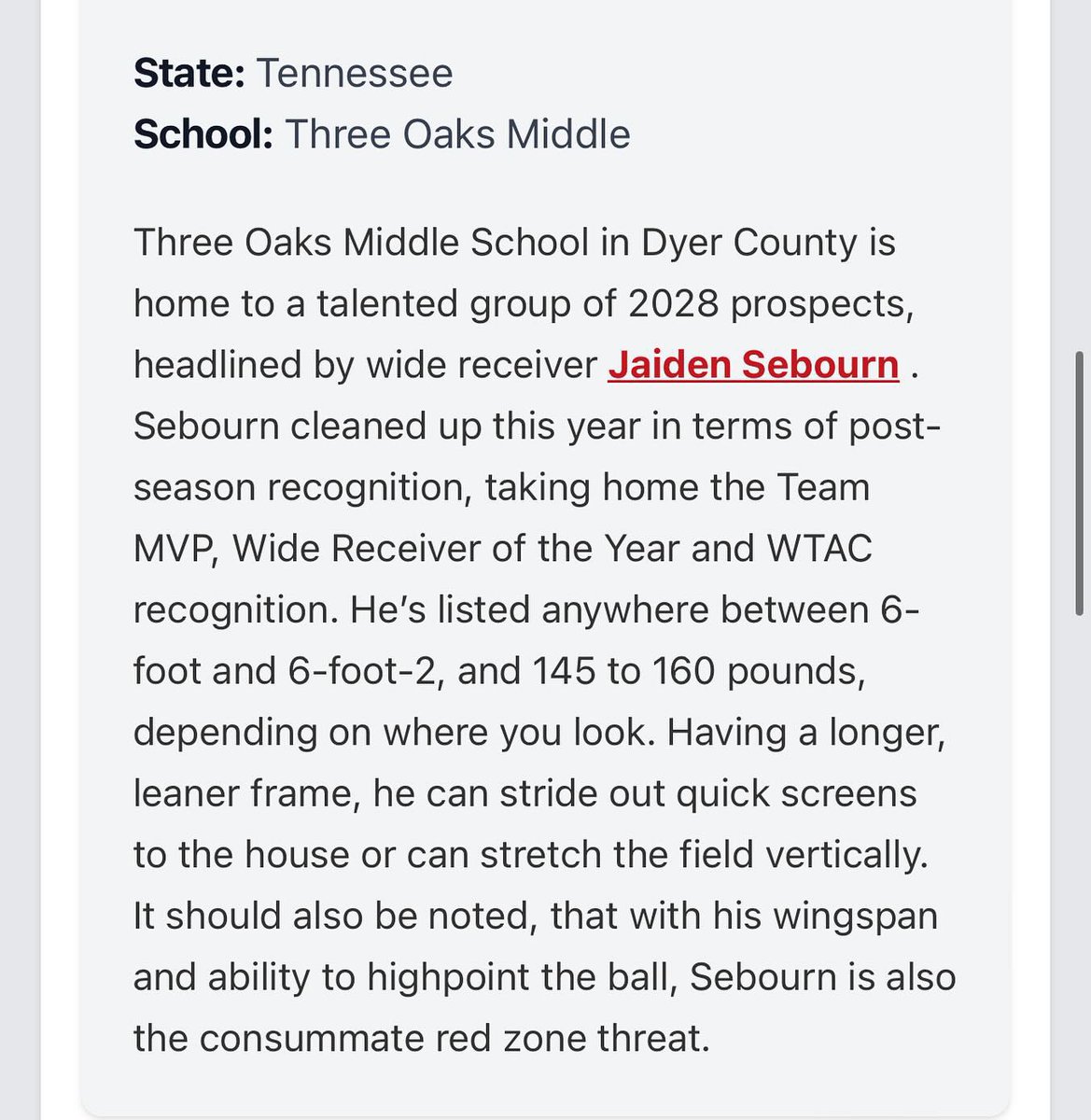 Jaiden sebourn tweet media