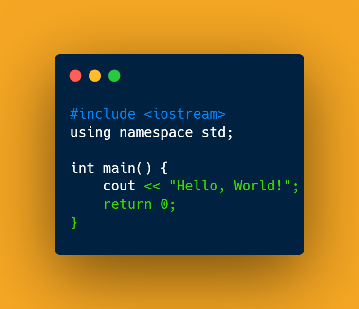 🚀 Dive into the world of C++ with this basic 'Hello, World!' example. Perfect for beginners looking to start their coding journey! 🌐
#Coding #CPP #ProgrammingBasics #CodeNewbies #DevCommunity #LearnToCode #TechTwitter