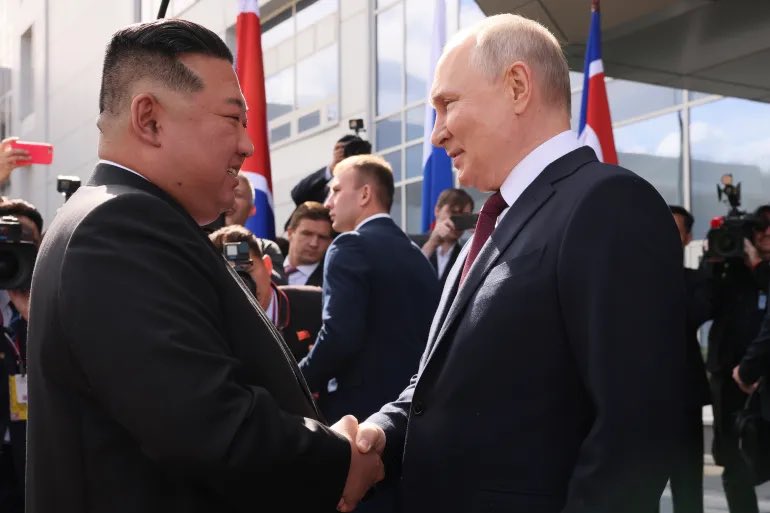OSINTCAN's tweet photo. ⚡️North Korea’s Kim gifted car by Russia’s Putin, state media says

The Russian-made car was delivered to Kim for his ‘personal use’, North Korea’s state-run KCNA says. https://t.co/TRqJblhTi2