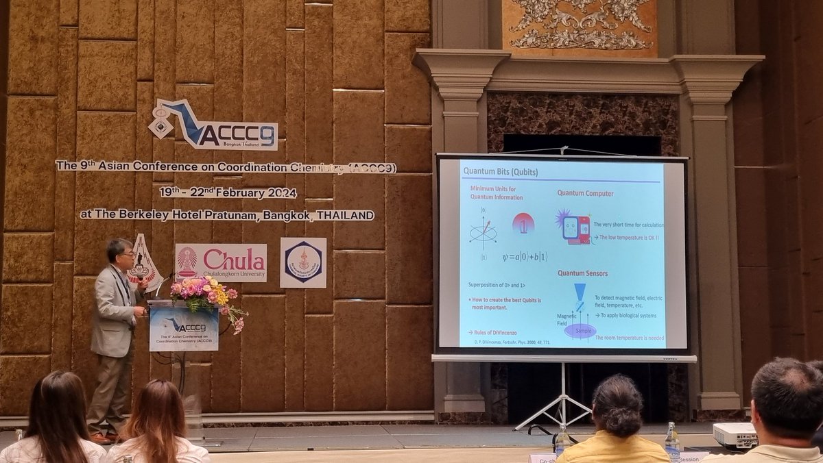 Just two quick pics from the molecular magnetism session at #ACCC9.