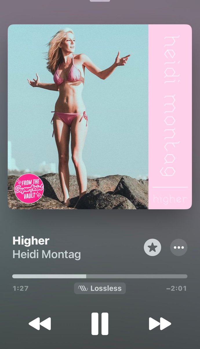 OBSESSED with heidi montags superficial vault songs. @heidimontag QUEEN OF POP