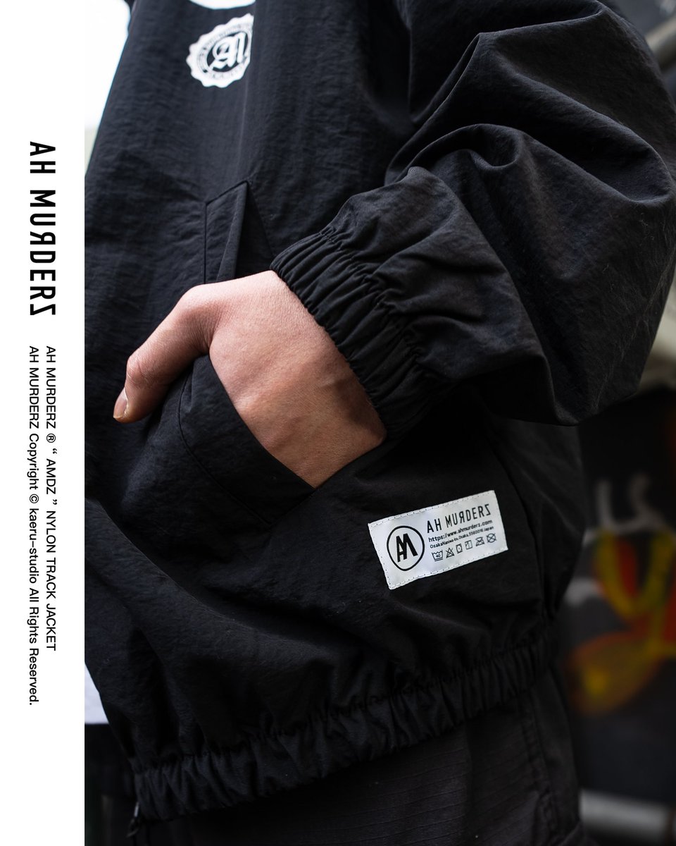 Ah Murderz - AH MURDERZ “ AMDZ “ NYLON TRACK JACKET Ah Murderz - AH MURDERZ “ AMDZ “ NYLON TRACK JACKET