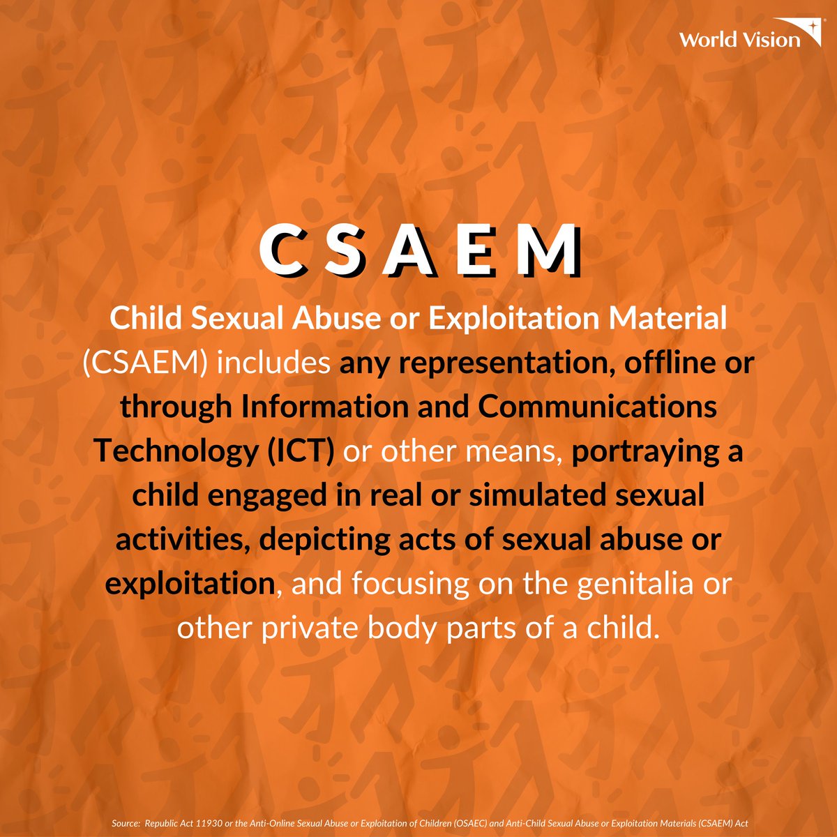 worldvisionph's tweet photo. OSAEC statistics reveal a sobering reality. Join us as we advocate for stricter legislation against OSAEC. Together, we can protect our children and create safer communities.
#YearOfEndlessPossibilities #WorldVision #WorldVisionPH #HopeJoyJustice #EndOSAEC https://t.co/PqFNgFtWii