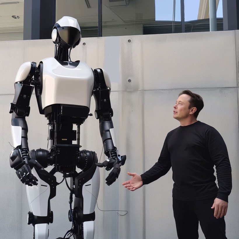 ElonMuskAOC's tweet photo. Meet my new friend, Mr. Robot! 

Do you want to see him in person? https://t.co/ehCJ24cqAJ