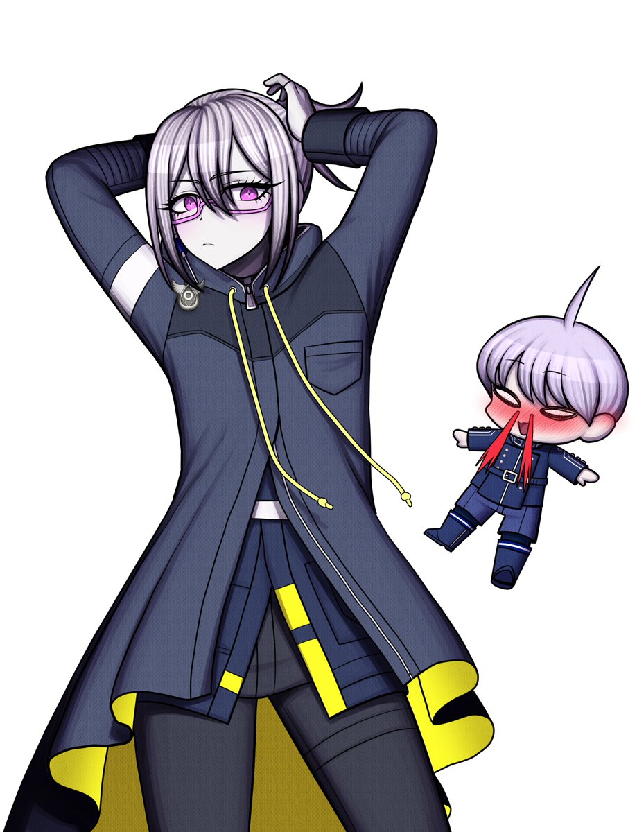 FullTimeAngel13's tweet photo. Halara tying their hair up (someone liked that)
#danganronpa #danganronpaartstyle #art #ArtistOnTwitter #commission #commissionedart #RAINCODE #masterdetectivearchivesraincode #halaranightmare #yumakokohead https://t.co/RHaM9VGanG