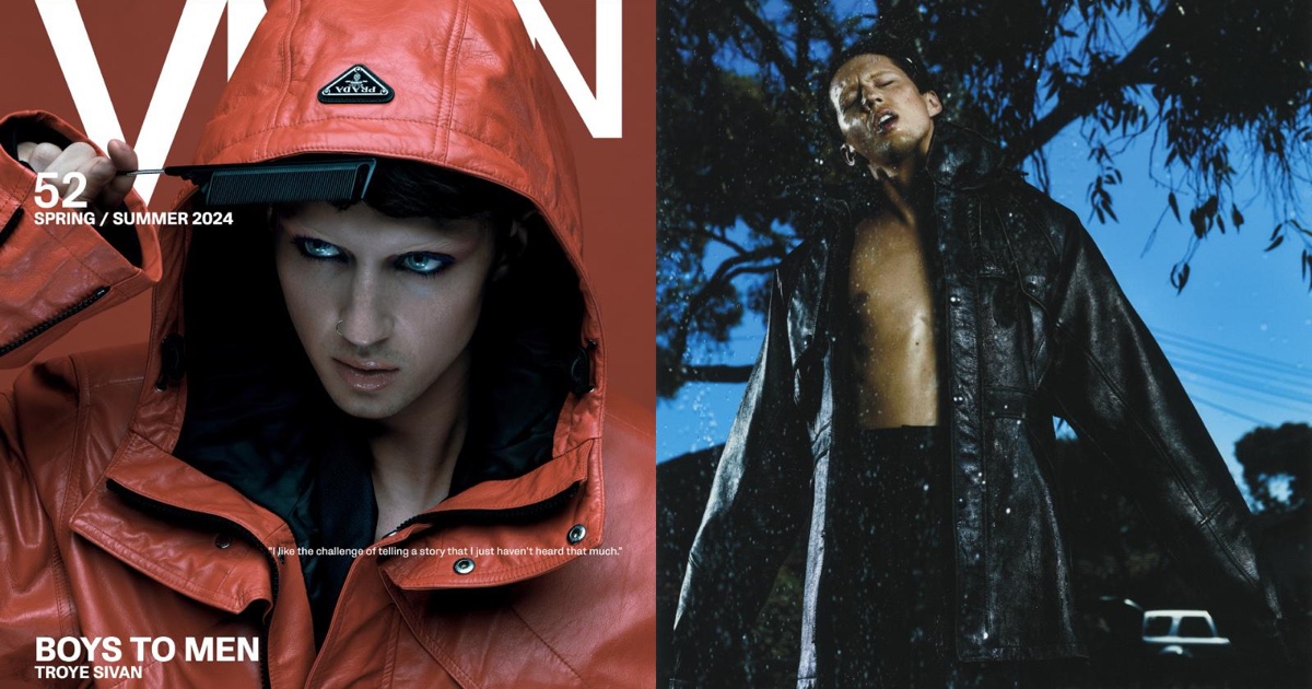 Troye Sivan Covers VMAN, Dons Sporty Prada Outfits thefashionisto.com/photo-shoot/tr…