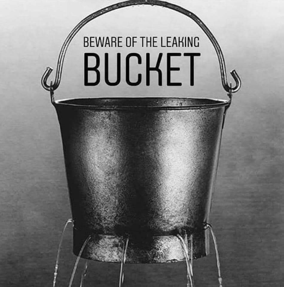 Cool_Ustaz's tweet photo. 1. You wear an abaya and hijab but with perfume and makeup. (A leaking bucket)

2. You're following the Sunnah and have a beard but you don't lower your gaze. (A leaking bucket)

3. You pray all of your prayers on time but you have no khushu at all. (A leaking bucket)

4. You're very kind to people and speak with them gently but with your family, you're always harsh. (A leaking bucket)

5. You honor and treat your guests well but when they leave, you gossip about them and talk about their flaws. (A leaking bucket)

6. You give a lot of sadaqah to the poor but you humiliate them and hurt them. (A leaking bucket)

7. You stand up for tahajjud at night, fast, and read the Qur'an every day but you cut your family ties. (A leaking bucket)

8. You fast and have sabr for the pangs of hunger and thirst but you swear,  insult,  curse. (A leaking bucket)

9. You help others but you're doing it to gain something from them and not doing those acts of kindness for the sake of Allāh's Glory. (A leaking bucket)

10. You post reminders and have thousands of followers on Facebook and Instagram but you're doing it for the fame, not to please Allah. (A leaking bucket)

Do not gather all your good deeds in a leaking bucket. You struggle to fill it whilst it easily runs out through the leaking holes!

May Allah SWT make us do all of our good actions to please HIM alone and may HE be pleased with us always. Ameen 🤲🏾