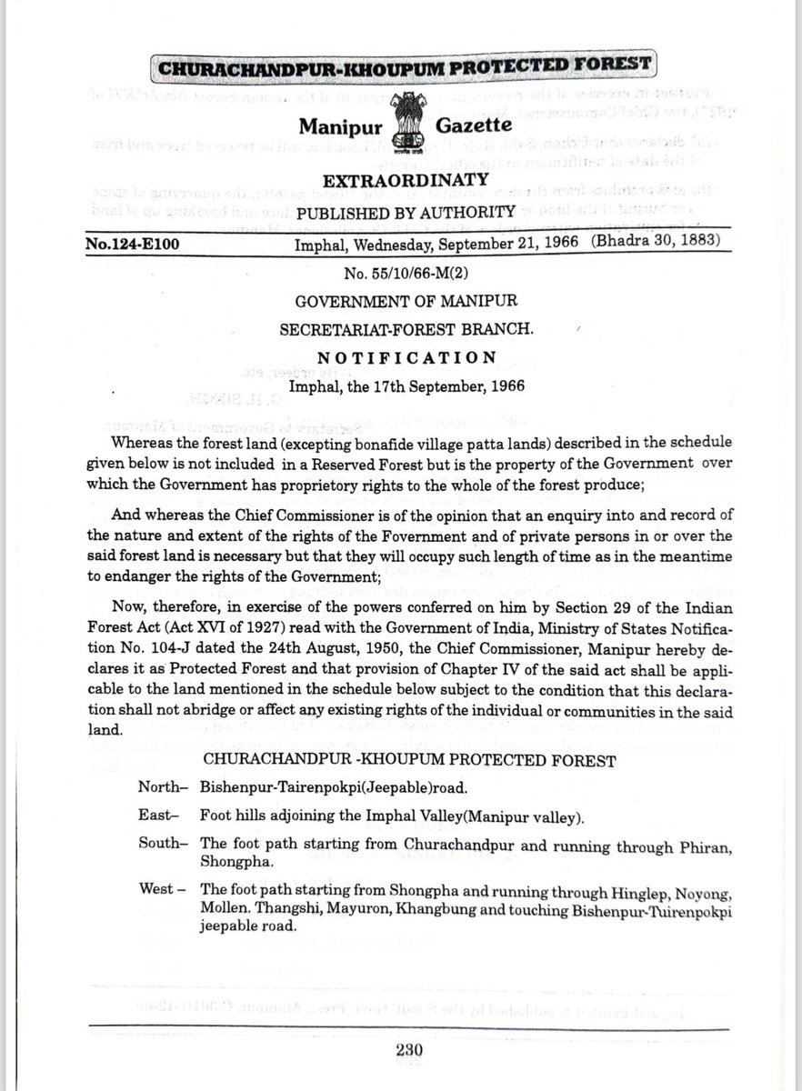BikramjitMK's tweet photo. 🚨🎙️@DrLamtinthangHk 𝗛𝗼𝘄 𝗶𝘀 𝘁𝗵𝗶𝘀 𝗮𝗻 𝗮𝗯𝗿𝘂𝗽𝘁 𝗱𝗲𝗰𝗹𝗮𝗿𝗮𝘁𝗶𝗼𝗻❓

🔸Article 371 C came into being only in 1971 which is much later than the enactment of Indian Forest Act 1927.

🔸 Article 371 C came into being in 1971 and the Churachandpur-Khoupum PF (which include Thangjing Hills) came into being in 1966.

🔸We are talking about the historical importance of Thangjing Hills with Ibudhou Thangjing Koirel Lai.
Meiteis have been associated with Thanjing Hill Range much before the Kukis came to Manipur during 1840s. 
As you have your roots to Myanmar, you won’t understand all these facts.

🔸Dr Lamtingthang, your all out effort to overwrite the 2000 years old history of Manipur with fake, fabricated circumstances are not going to do any good for Manipur. It will rather harm the aged old social fabric of coexistence encompassing 35 plus ethnic groups.
#KukiLiesXposed 
#ManipurFightsBack 
#SaveIndigenousHeritage 

@rashtrapatibhvn @AnusuiyaUikey @INCIndia @HMOIndia @TribalAffairsIn @cpimspeak @kclangel @VishuAdv @SushantSin @Paul_Koshy @TeestaSetalvad @TribalKhabar @meipat @abhayminz @Polytikles @thewire_in @the_hindu @NENowNews @IndiaTodayNE @IndiaAboriginal @PTI_News @RajBhavManipur @NBirenSingh @manipur_cmo @moefcc