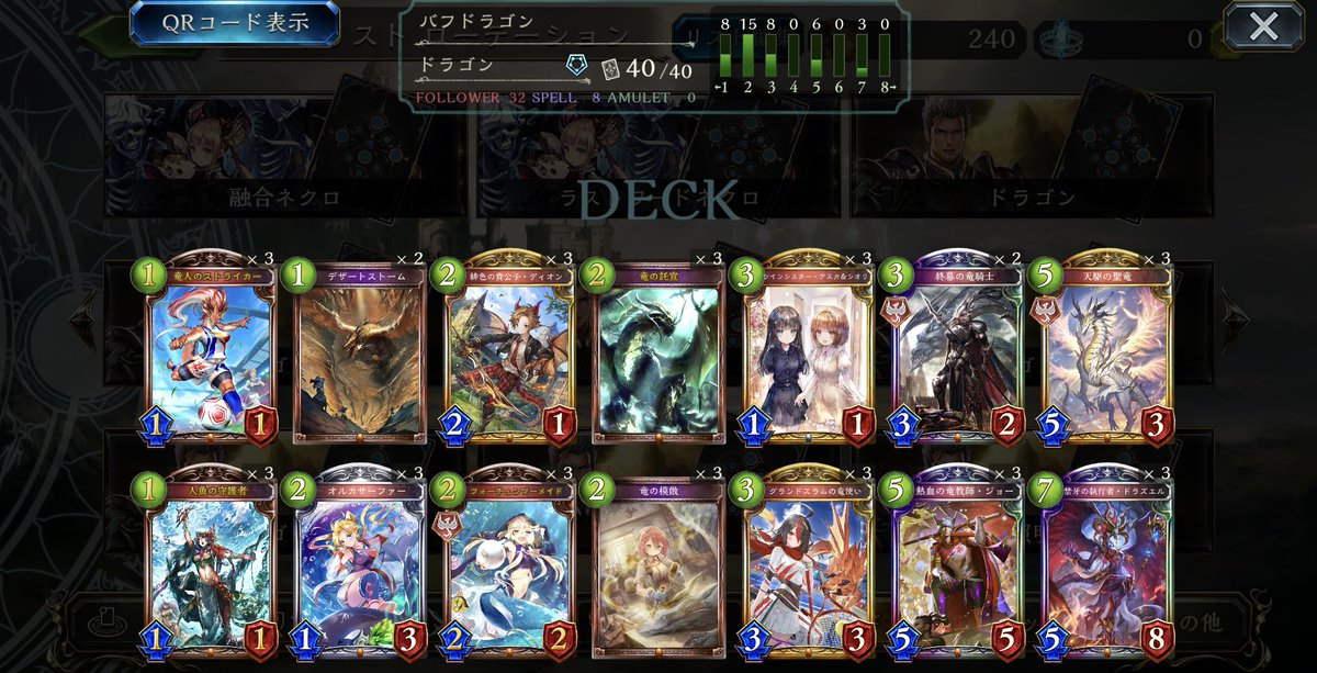 ドラゴン シャドウバース連勝まとめ