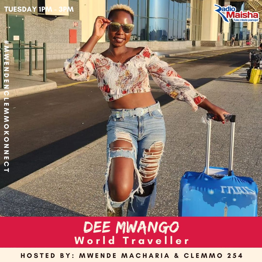Queen of Airwaves (@mwendemacharia1) on Twitter photo Dee Mwango earns her living by travelling around the world,you ask how?
She has been to over 40 countries in 4 years!
Find more Konnect 12-3pm <a href="/radiomaisha/">Radio Maisha</a>
#QueenoftheAirwaves Dee Mwango earns her living by travelling around the world,you ask how?
She has been to over 40 countries in 4 years!
Find more Konnect 12-3pm <a href="/radiomaisha/">Radio Maisha</a>
#QueenoftheAirwaves