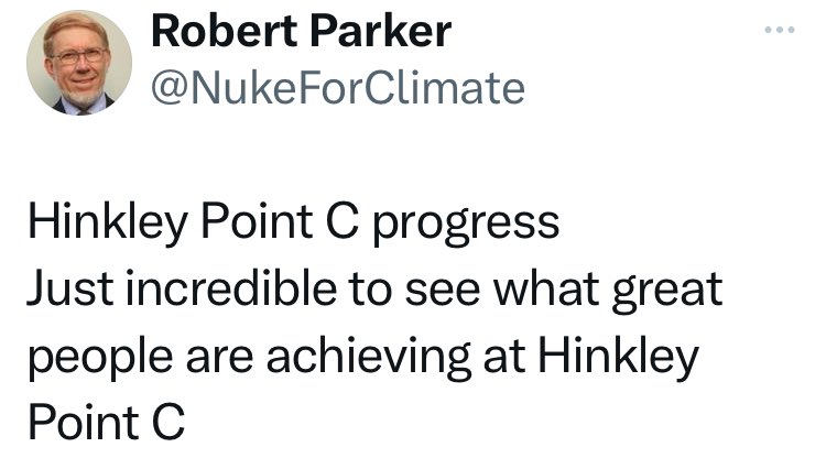 ‘Hinkley Point C’ & ‘incredible progress’ = an oxymoron.

EDF (2007) promises UK will cook turkeys from HP-C by 2017. 

EDF begins build 2017, projects 2023 start. EDF’s most recent filing?

Completion in 2031 &  £18 billion has become £46 billion.

#HinkleyC

Date: Feb 2024 LOL