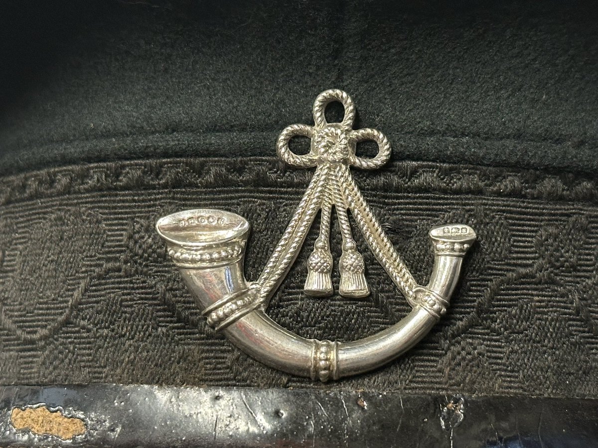 asummerof44's tweet image. #Oxs &amp;amp; #Bucks #Officers #Dress #Uniform #cap #hallmarked #Silver #badge dated and named 1920 coming up in my March 11th #militaria sale