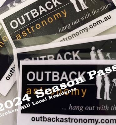 After 10 years of #stargazing in #NSW we have introduced a Season Pass for locals.
It is not easy creating a business from scratch. It is gruelling, time-consuming and requires lots of funds and dedication. But it is fun to do. Make contact with us if you are in Broken Hill.