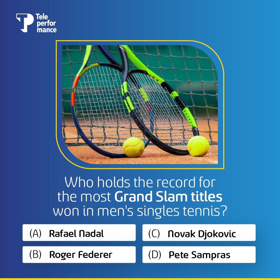 The title refers to the Swiss player who has won the most Grand Slam singles titles in the history of men's tennis. Can you guess the correct answer? Comment now! #SportsTrivia #Question #TPIndia #GrandSlam
