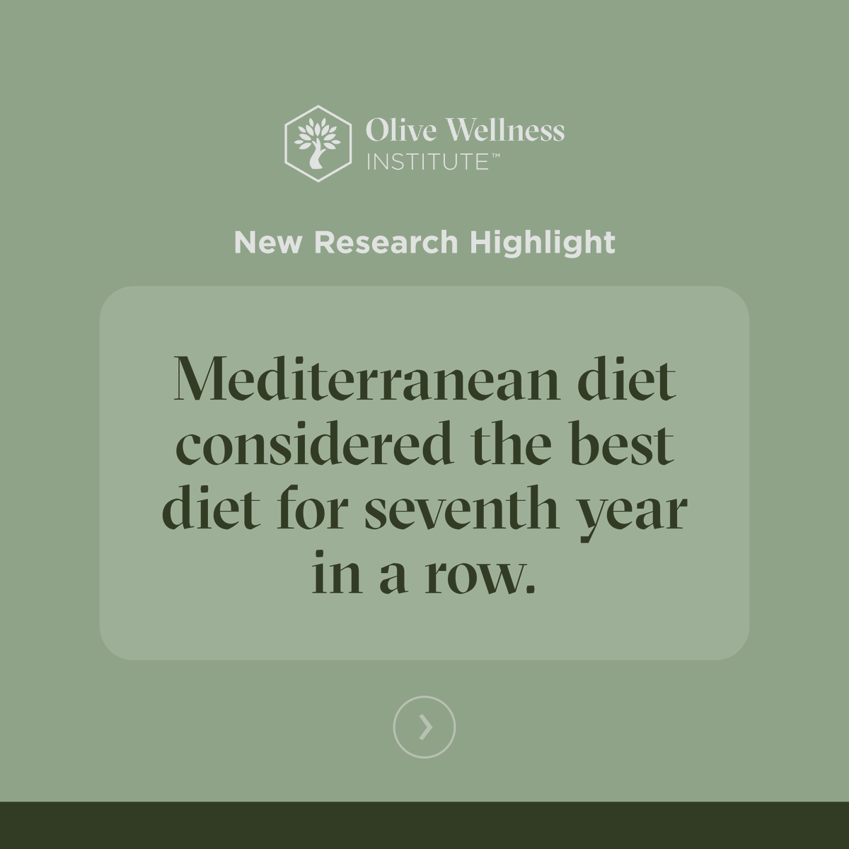 Olive_Wellness's tweet photo. Leading medical and nutrition experts rated 30 popular diets and the Mediterranean diet won for the 7th year in a row across multiple categories. 

The diet encourages EVOO consumption to further boost the range of health benefits. 

Learn more: https://t.co/qOE1bR4jST https://t.co/jOCzqo3zWN