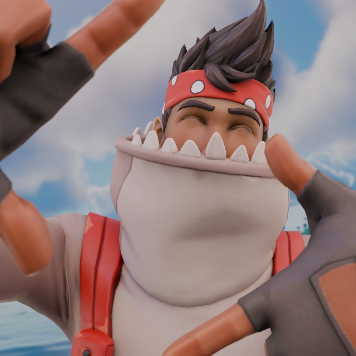 xonofa_e's tweet photo. Quick #fortnite render of this guy!

I like how it came out! :D https://t.co/2mttoSqBda