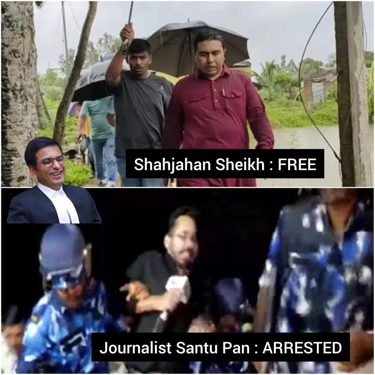 total_woke_'s tweet photo. Supreme Mockery of Justice #Sandeshkhali #SupremeCourt https://t.co/QLdXurp1Q6