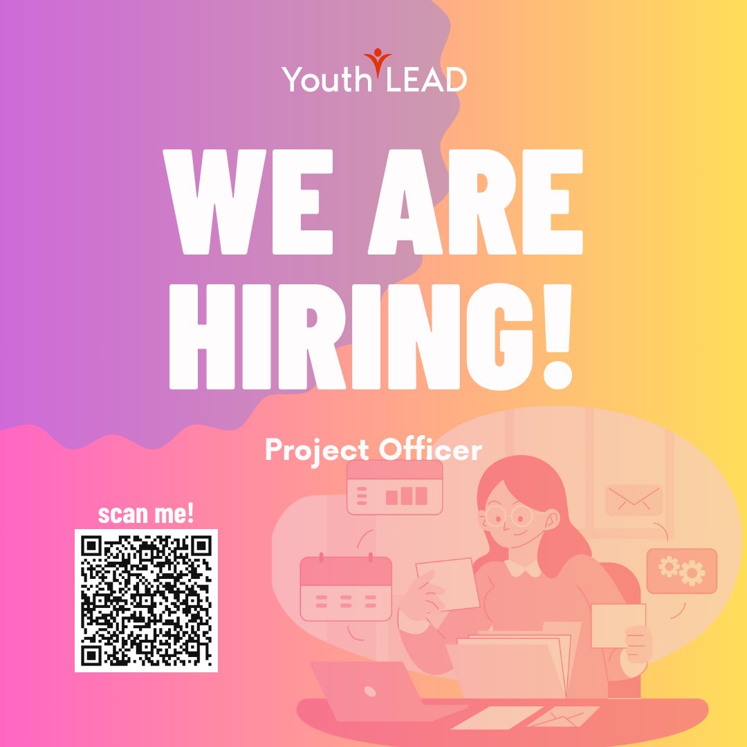 Youth LEAD is looking for a Project Officer! Deadline for applications is 15 March 2024 Check out our website for more details by scanning the QR code or clicking this link: youthleadap.org/news-updates/v…