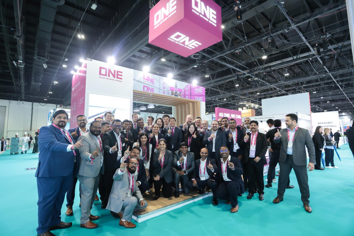 OceanNetworkExp's tweet photo. A big thank you to everyone who visited our booth at Breakbulk Middle East! We are happy to have the opportunity to meet and share our out-of-the-box cargo solutions with you.
More about our Breakbulk solutions here: https://t.co/d7gRXFT2cB
#asONEweCan #BreakbulkME https://t.co/fPWGB91XMH