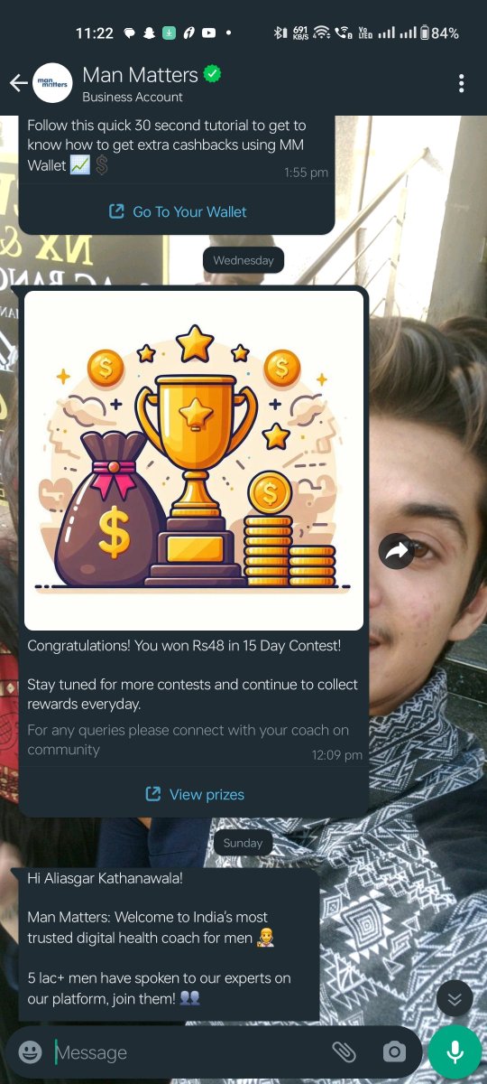 Aliasgar_mk's tweet photo. @manmatters_in I recently participated in the beard growth contest ending on 13th February in which I secured the first rank was awarded with a winning prize of 192 INR. However the amount deposited in my account was much less than the winning amount at 48 INR. https://t.co/TV1Yu2ZZRY