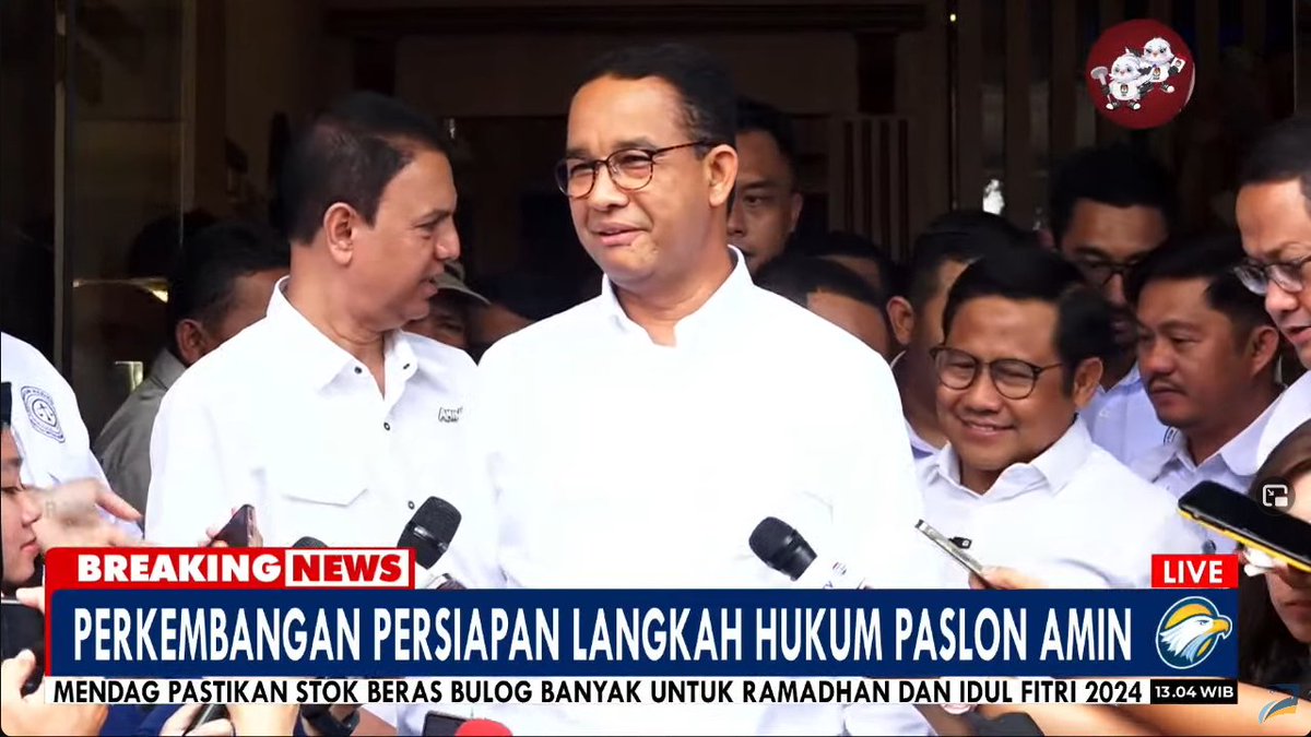 #BreakingNewsMetroTV PERKEMBANGAN PERSIAPAN LANGKAH HUKUM PASLON AMIN

Tim Hukum Nasional AMIN telah melaporkan semua kegiatan termasuk fakta-fakta kecurangan yang telah diverifikasi. Laporan telah masuk ke Bawaslu sesuai dengan prosedur yang ada. 

Streaming: